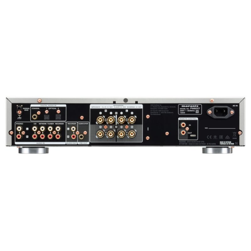 Marantz PM6007 Integrated Amplifier Silver Gold — rear panel