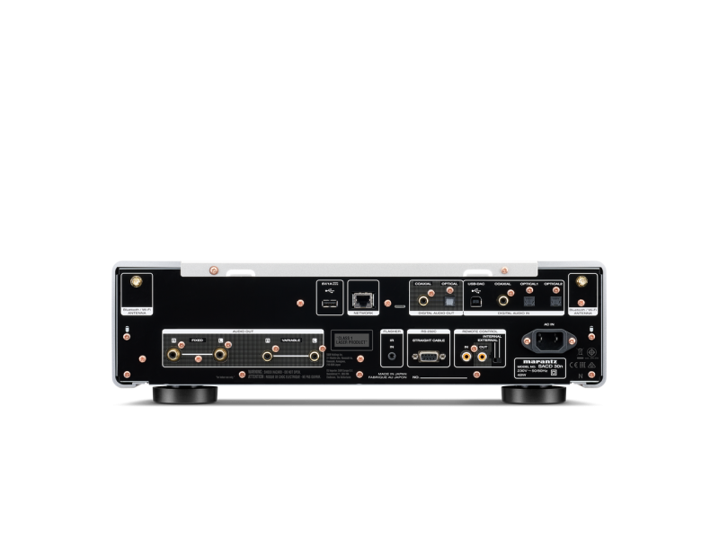 Marantz SACD 30N Networked SACD Player Silver Gold - Rear Panel