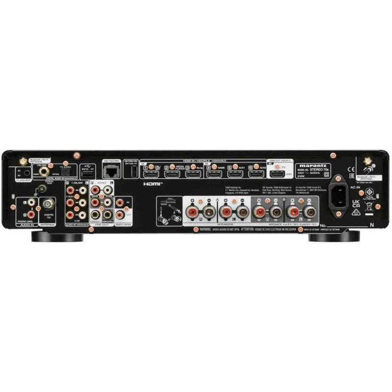 Marantz Stereo 70s Network Stereo Receiver Black — rear panel detail