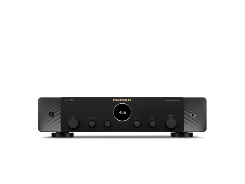 Marantz Stereo 70s Network Stereo Receiver Black — front view
