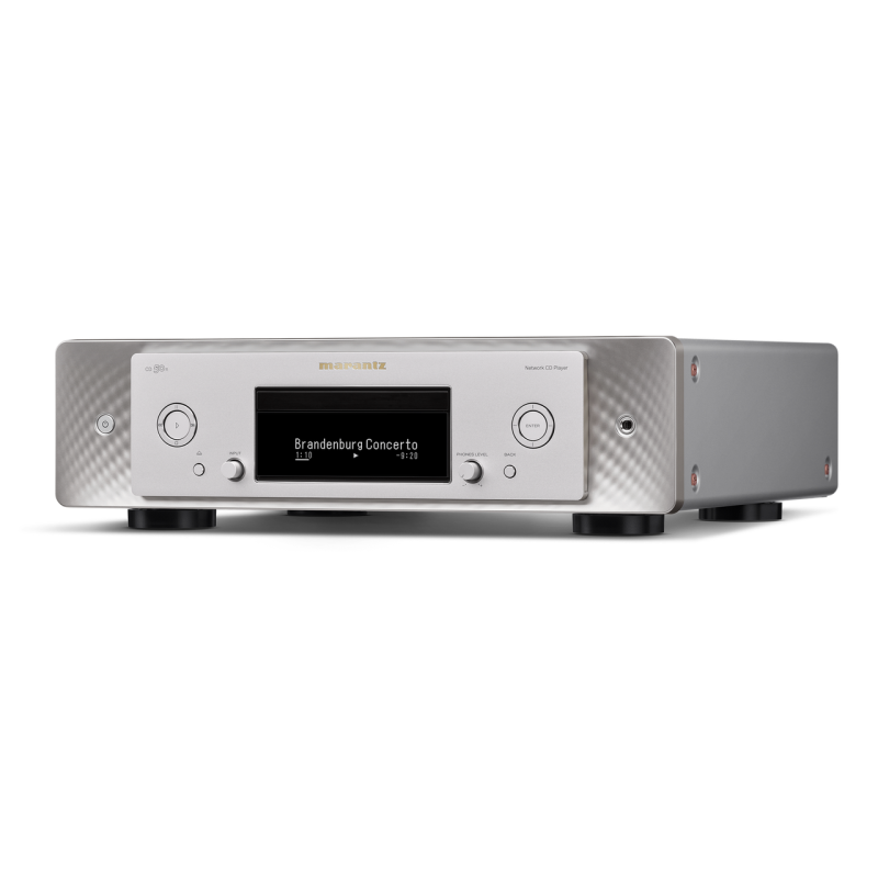 Marantz CD 50n Network CD Player - Silver, angle view from left