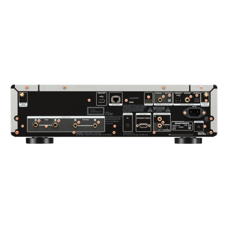 Marantz CD 50n Network CD Player - Silver, rear panel