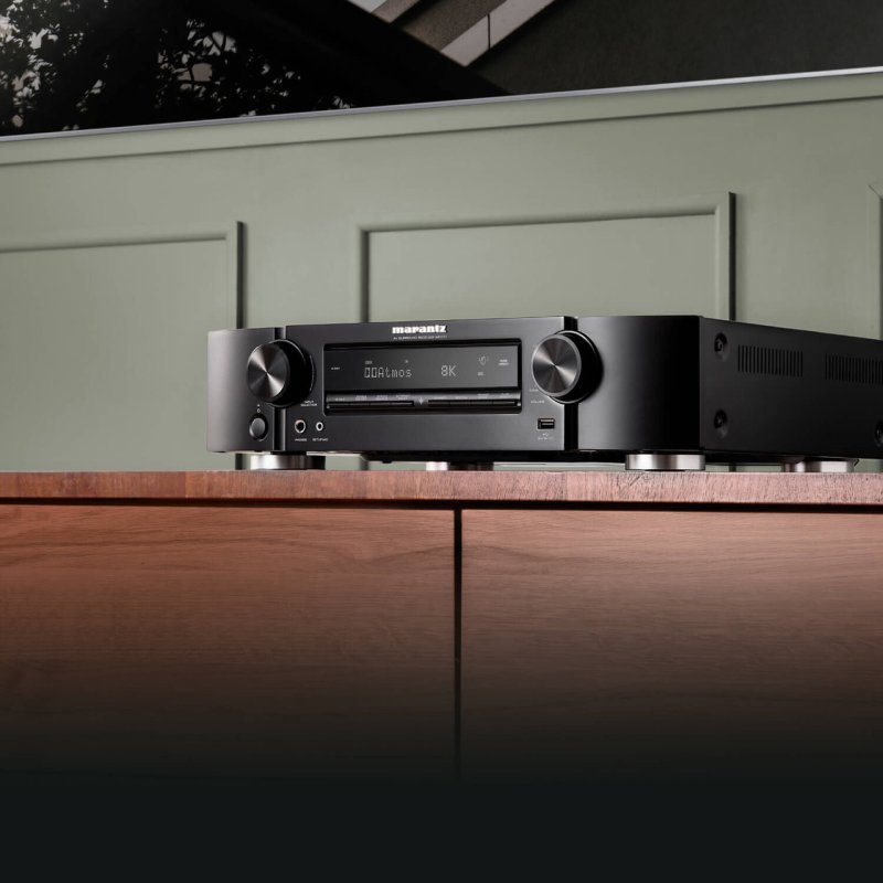 Marantz NR1711 7.2 Channel 8K AV Receiver Silver Gold — lifestyle