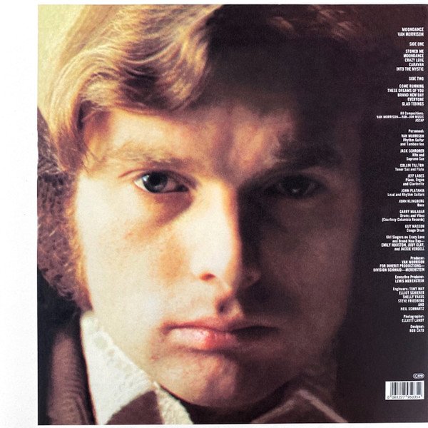Van Morrison - Moondance (LP) back cover with tracklist