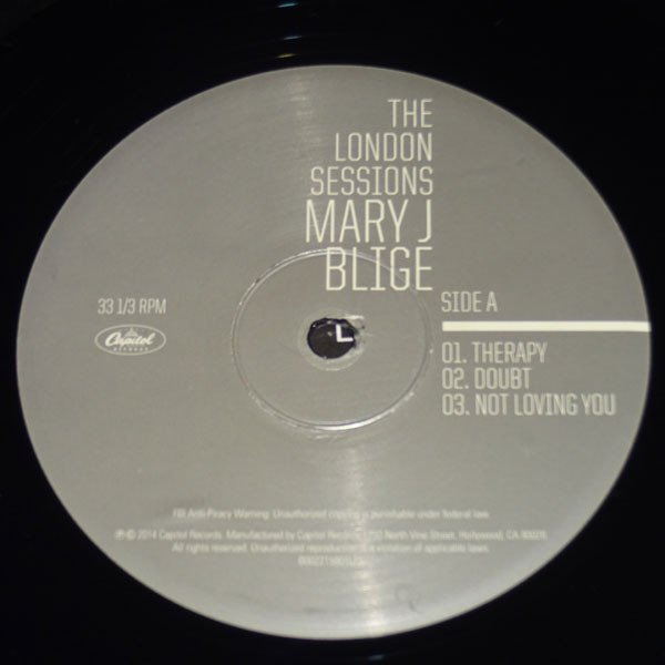 Mary J Blige - The London Sessions (2LP) - Side A Record Label