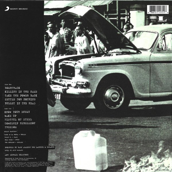 Rage Against The Machine - Rage Against The Machine [180g] (LP) back cover