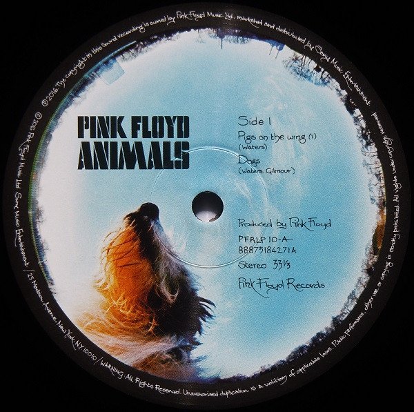 Pink Floyd - Animals - Record Label Side 1