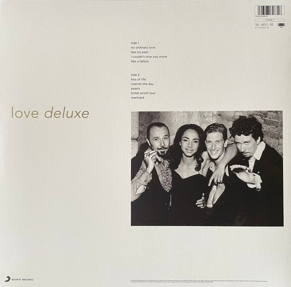 Sade - Love Deluxe (LP) back cover with tracklist