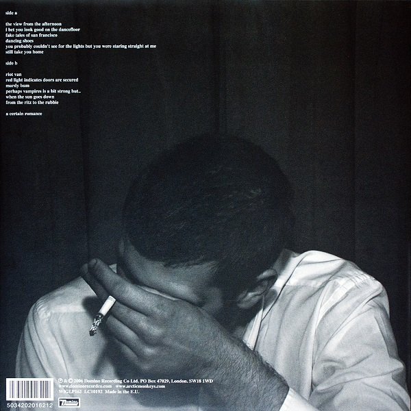 Arctic Monkeys - Whatever People Say I Am, That's What I'm Not (LP) back cover and tracklist