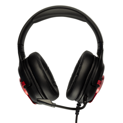 Meters Level Up Red Wired Gaming Headphones