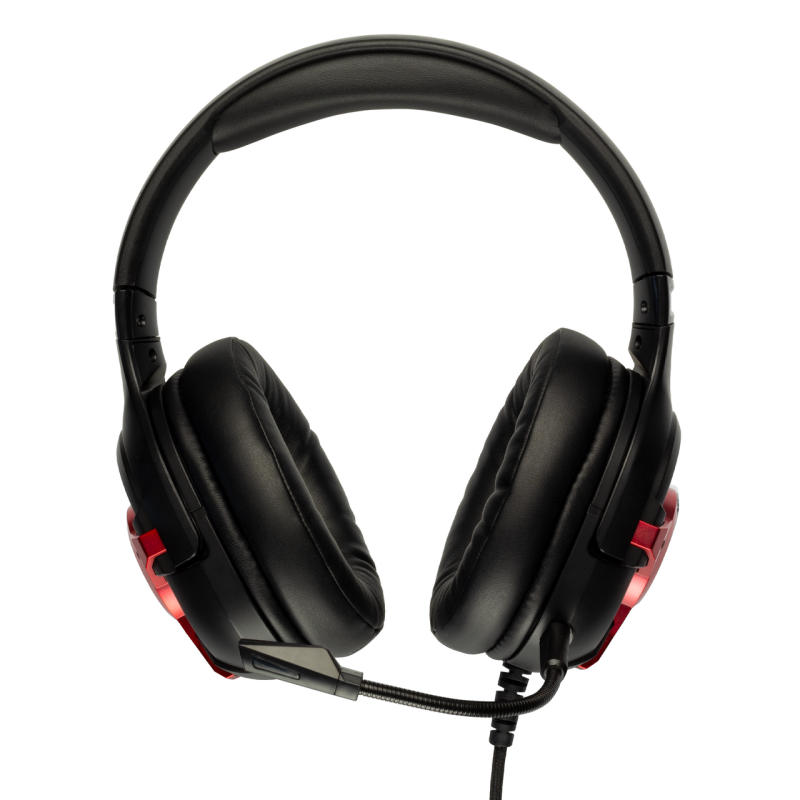 Meters Level Up Red Wired Gaming Headphones