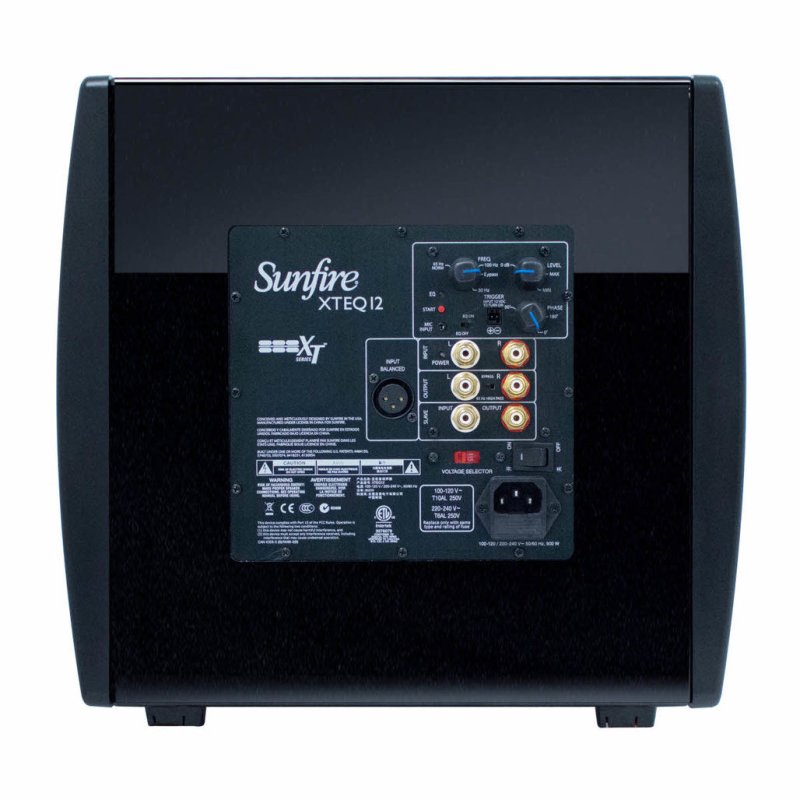 Sunfire XTEQ 12-Inch Subwoofer — rear panel