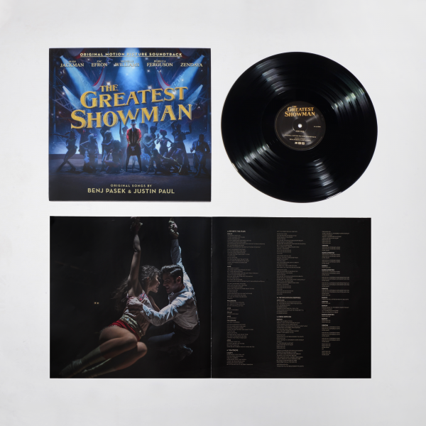 The Greatest Showman Original Motion Picture Soundtrack vinyl LP gatefold with tracklist