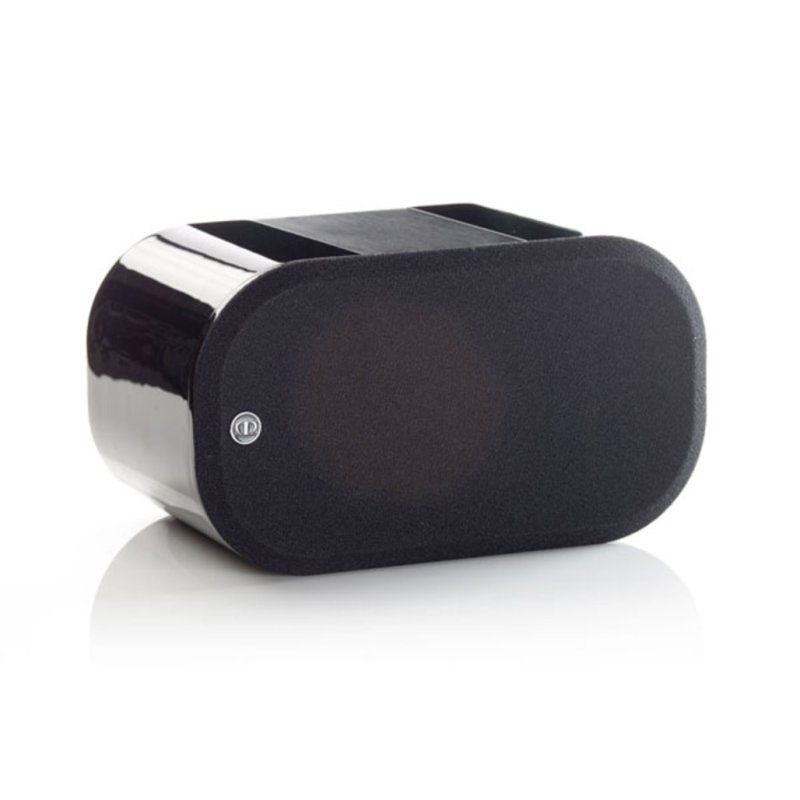 Monitor Audio Apex A10 Black Lacquer (Single) — front view (grille on, pair shown)