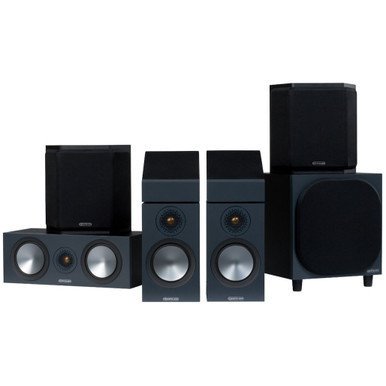 Monitor Audio Bronze 50 6G Atmos AV Speaker Package Black