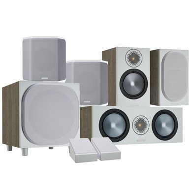 Monitor Audio Bronze 50 6G Atmos AV Speaker Package Urban Grey
