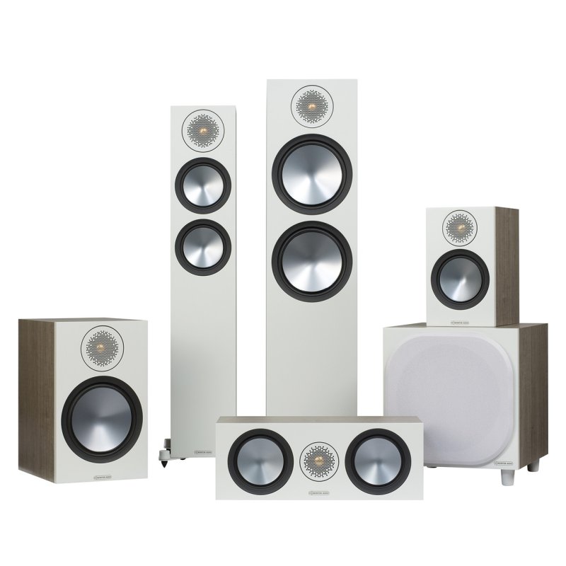 Monitor Audio Bronze 50 6G AV Speaker Package Urban Grey — Bronze 6G range (Urban Grey)
