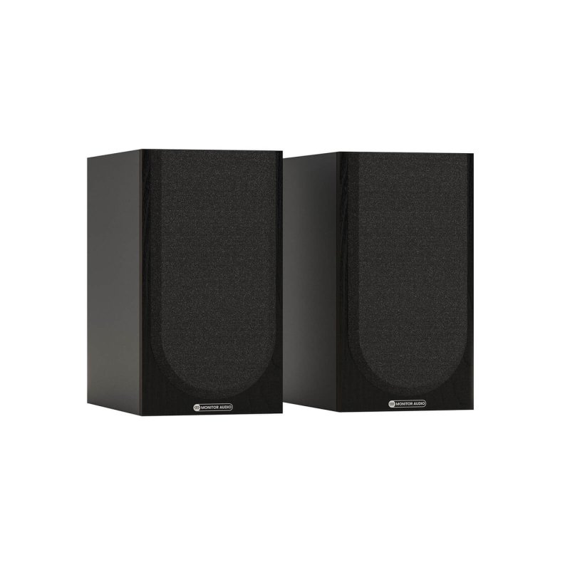 Monitor Audio Bronze 50 7G Bookshelf Speakers Black (Pair) — front view (grille on)