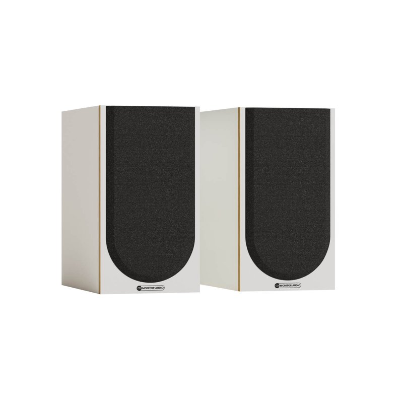 Monitor Audio Bronze 50 7G Bookshelf Speakers White (Pair) — front view (grille on)