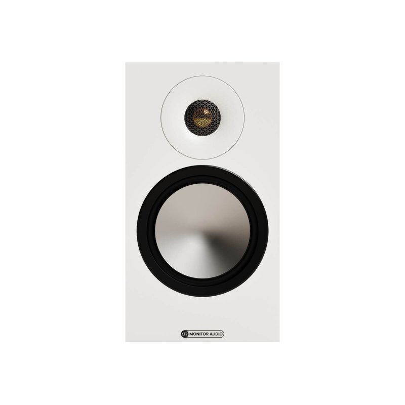Monitor Audio Bronze 50 7G Bookshelf Speakers White (Pair) — front single unit