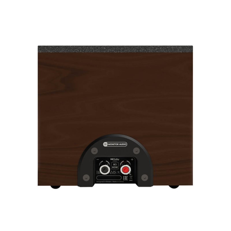 Monitor Audio Bronze AMS 7G Dolby Atmos Speakers Walnut (Pair) — rear panel (single)