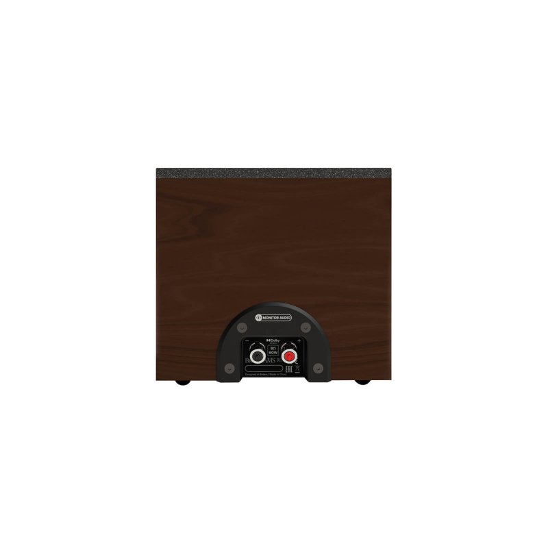 Monitor Audio Bronze AMS 7G Dolby Atmos Speakers Walnut (Pair) — rear panel