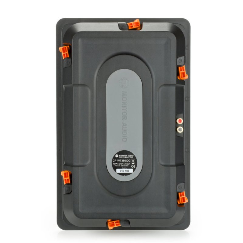 Monitor Audio CP-WT380-IDC In-Wall Speaker (Single) — rear panel showing sealed back box and Tri-Grip clamps