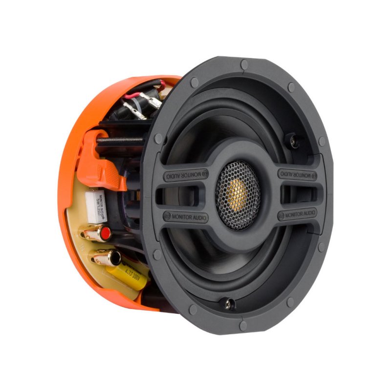 Monitor Audio CS160 Slim In-Ceiling Speaker — Rear Angled View Showing Back-Can