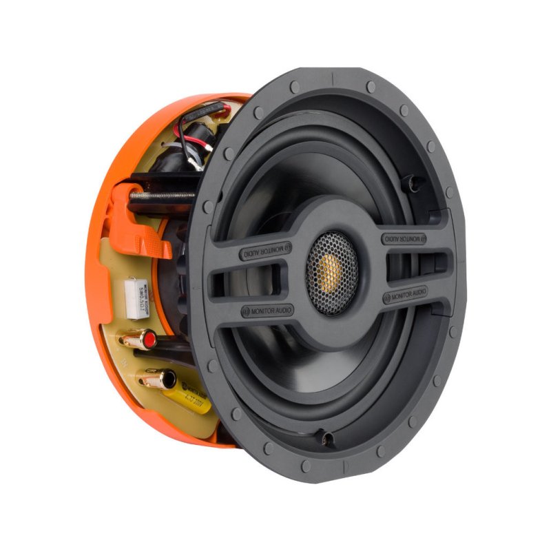 Monitor Audio CS180 Slim In-Ceiling Speaker (Single) — angled view with rear enclosure