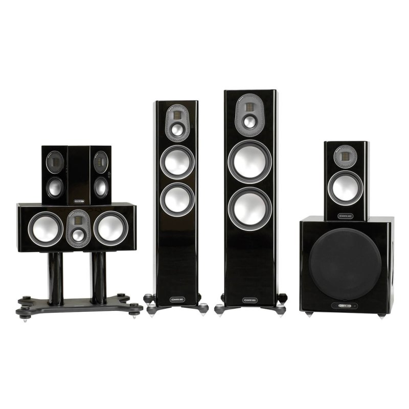 Monitor Audio Gold 200 5G Floorstanding Speaker Piano Gloss Black (Pair) — Gold Series 5G range