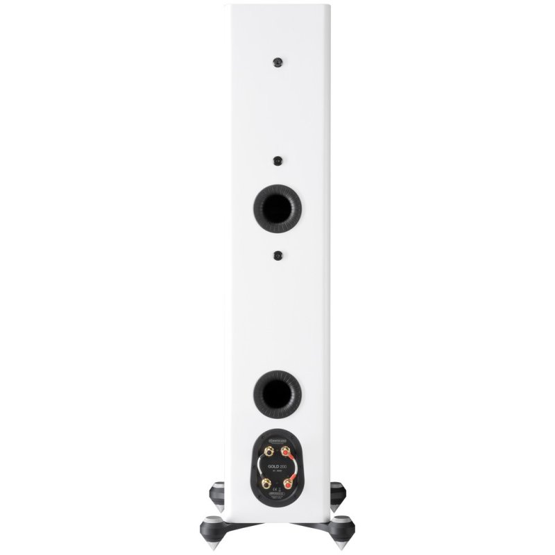 Monitor Audio Gold 200 5G Floorstanding Speaker Satin White (Pair) — rear panel