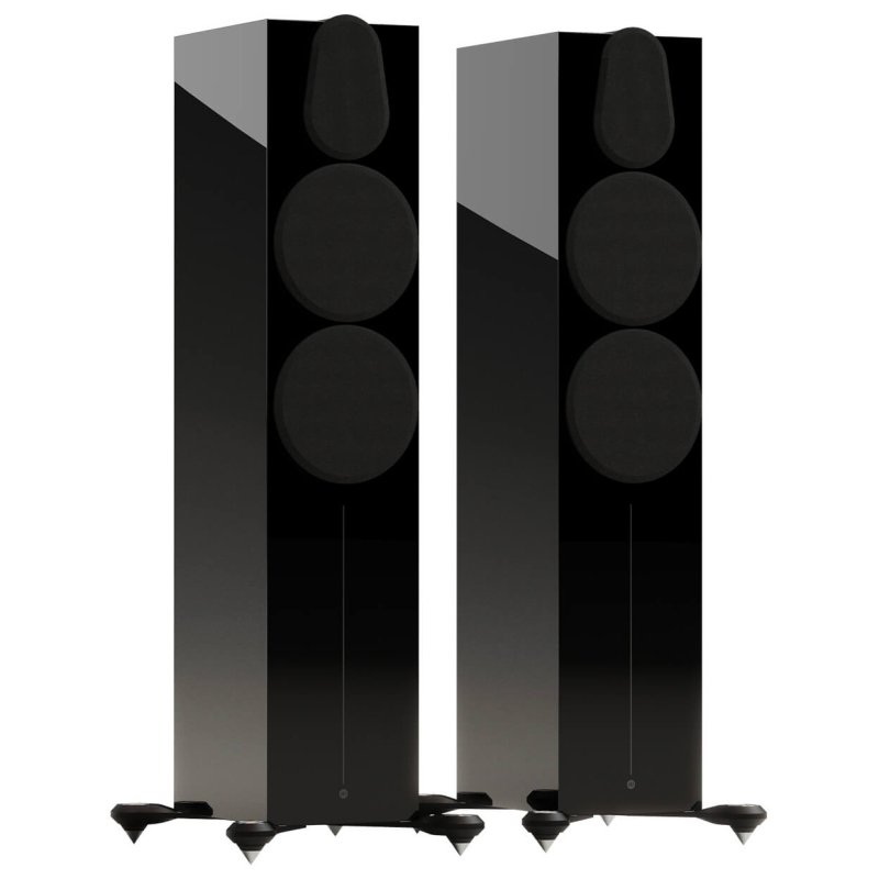 Monitor Audio Gold 500 6G High Gloss Black Floorstanding Speakers (Pair) - With Grilles