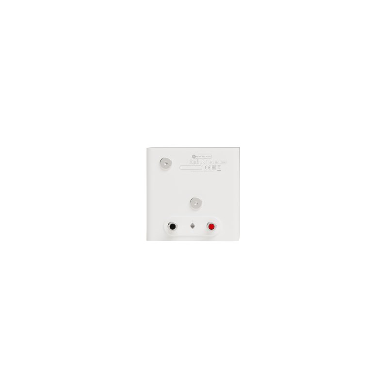 Monitor Audio Radius 1 4G rear panel with speaker terminals and keyhole mount