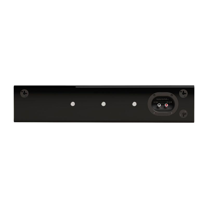 Monitor Audio Radius On-Wall 4G rear panel with keyhole mounts and speaker terminals