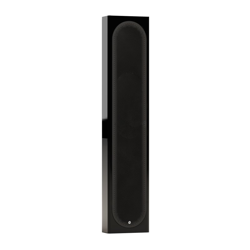 Monitor Audio Radius On-Wall 4G High Gloss Black vertical angle view