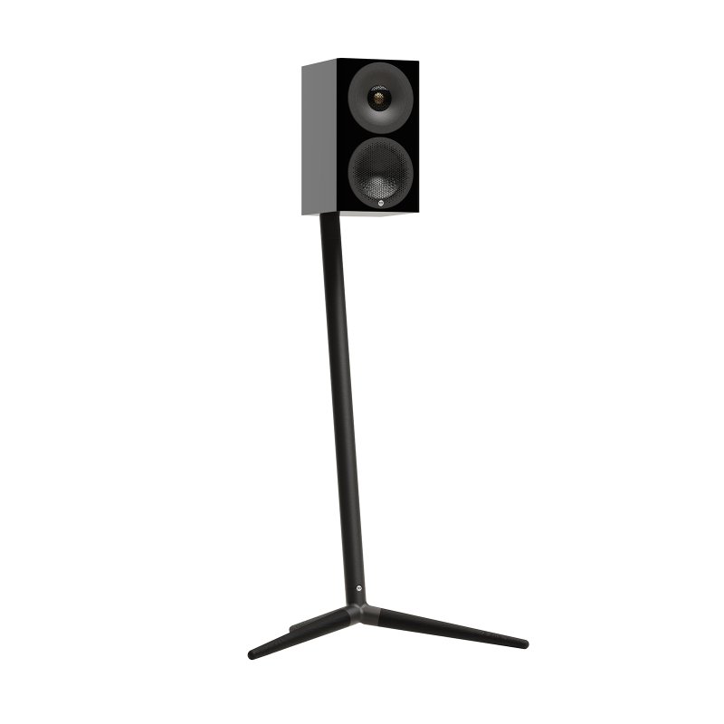 Monitor Audio Radius 3 4G High Gloss Black on optional Radius Floor Stand 4G