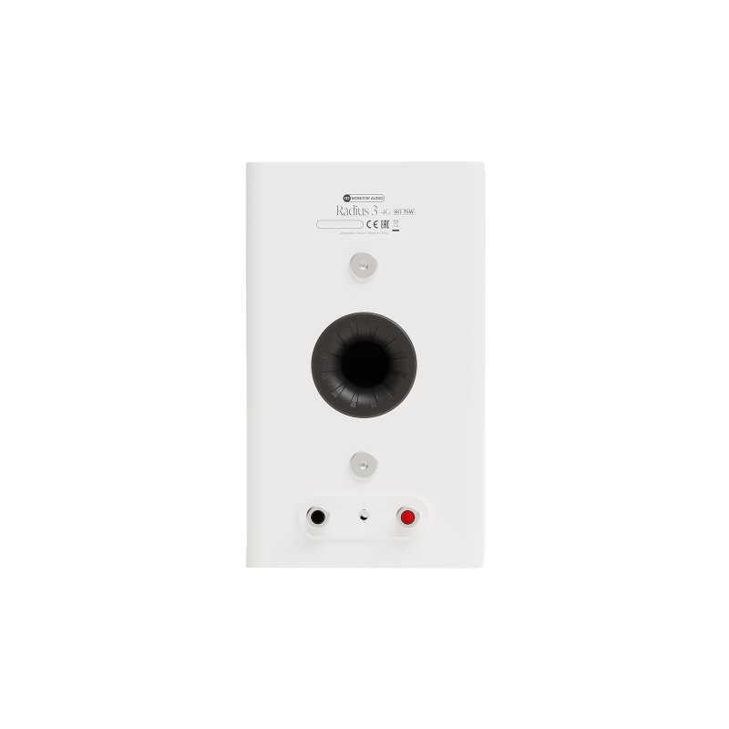 Monitor Audio Radius 3 4G rear panel with HiVe II port and speaker terminals