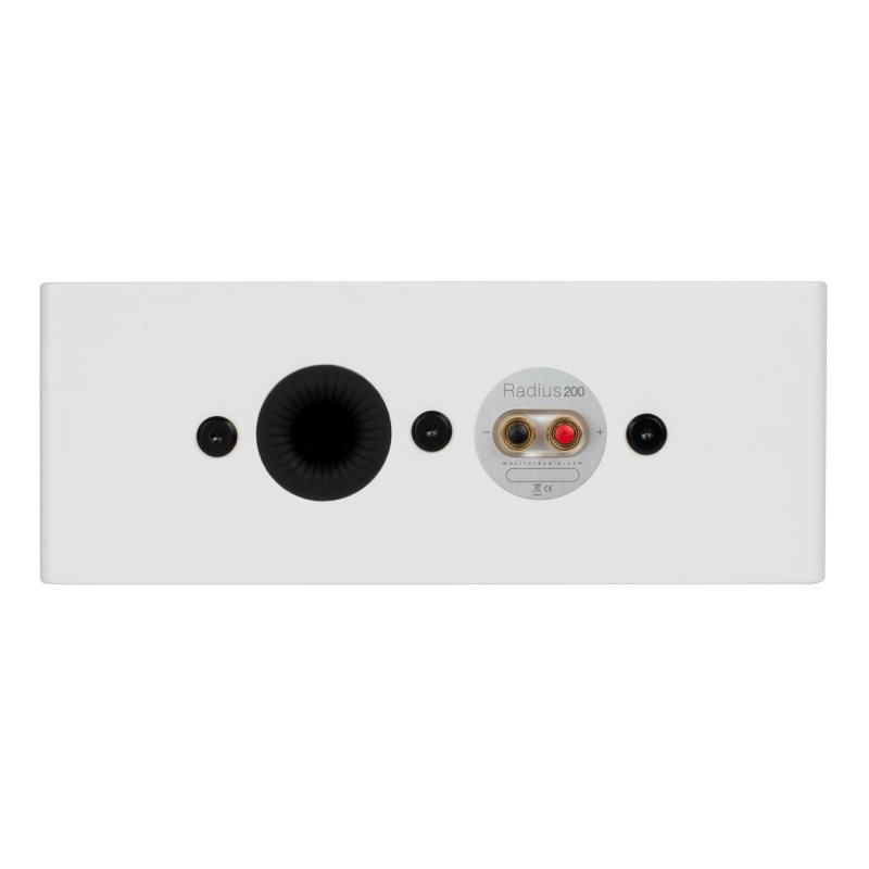 Monitor Audio Radius 200 Bookshelf Speaker (Gloss White) (Single) — rear panel