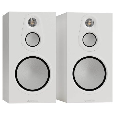 Monitor Audio Silver 100 8G Standmount Speakers Satin White (Pair)