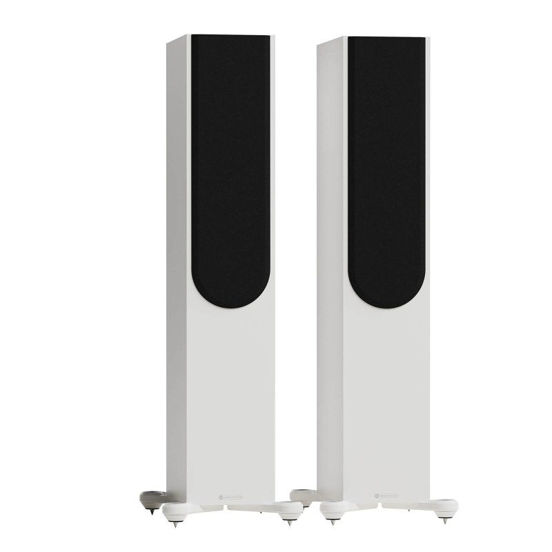Monitor Audio Silver 300 8G Satin White with grilles fitted (Pair)