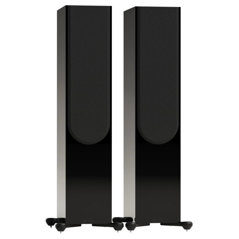 Monitor Audio Silver 500 8G High Gloss Black Floorstanding Speakers (Pair) - With Grilles