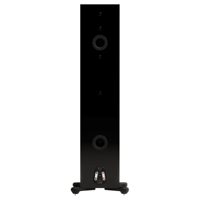 Monitor Audio Silver 500 8G High Gloss Black Floorstanding Speakers - Rear Panel and Ports
