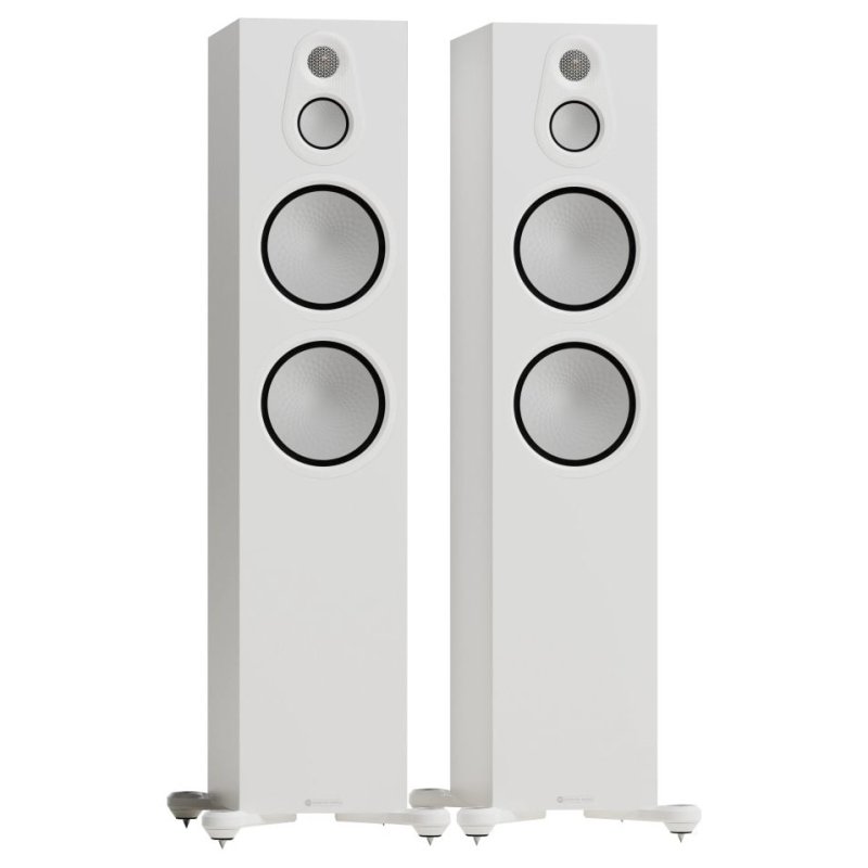 Monitor Audio Silver 500 8G Floorstanding Speakers Satin White (Pair)
