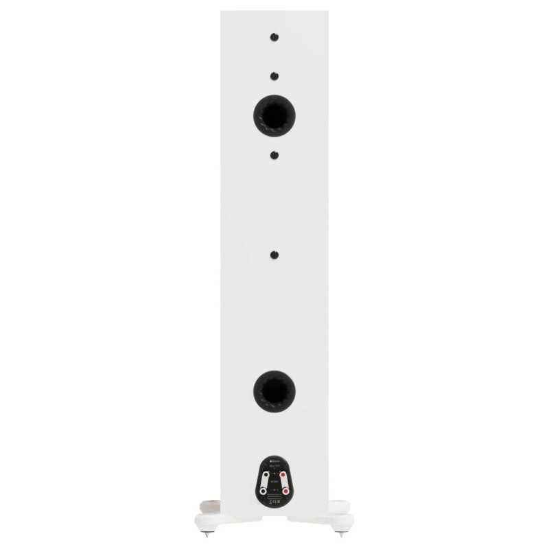 Monitor Audio Silver 500 8G Satin White Floorstanding Speakers - Rear Panel and Ports