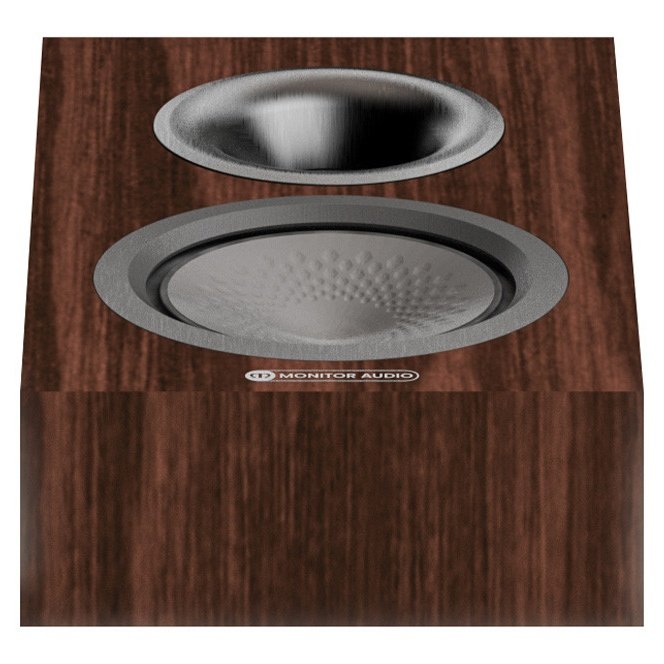 Monitor Audio Silver AMS 8G Atmos Speakers European Walnut (Pair) - front view (single speaker)