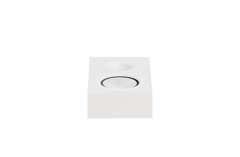 Monitor Audio Silver AMS 8G Atmos Speakers Satin White (Pair) - front view (single speaker)