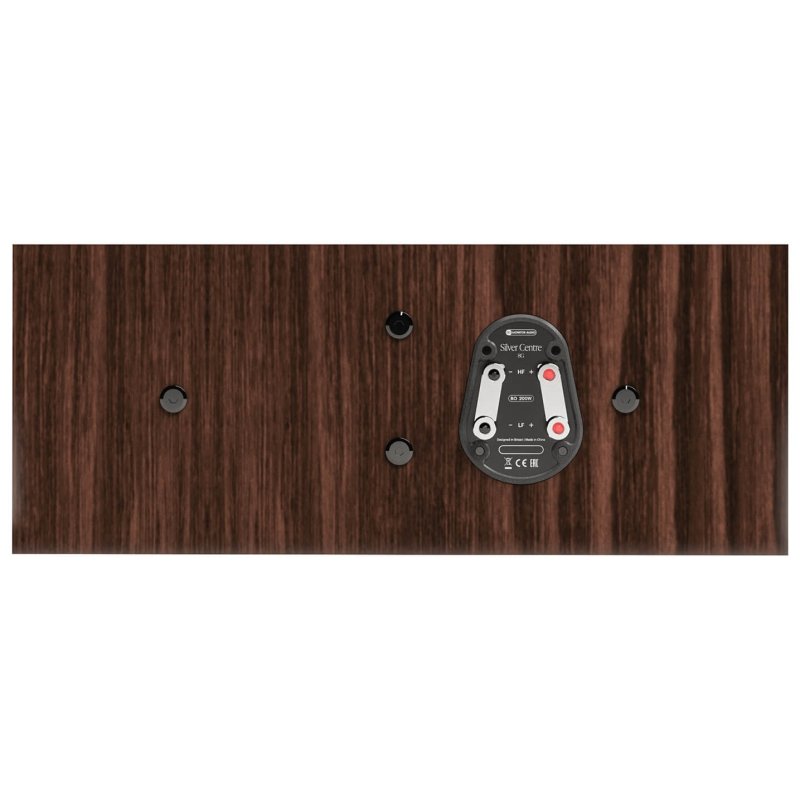 Monitor Audio Silver Centre 8G rear panel with bi-wire speaker terminals