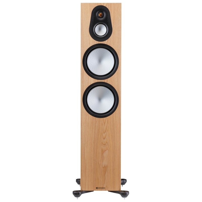 Monitor Audio Silver 500 7G Floorstanding Speakers Ash (Pair) — front view