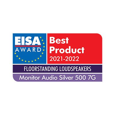 Monitor Audio Silver 500 7G Floorstanding Speakers Natural Walnut (Pair) — EISA Best Product award