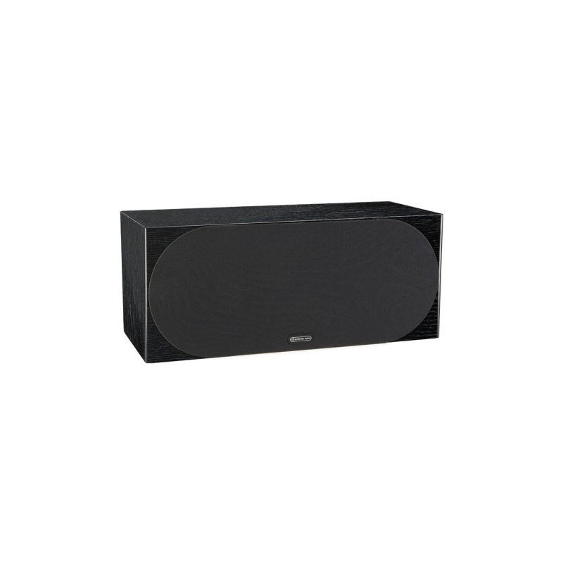 Monitor Audio Silver 6G C350 Centre Speaker Black Oak (Single) — front view (grille on)